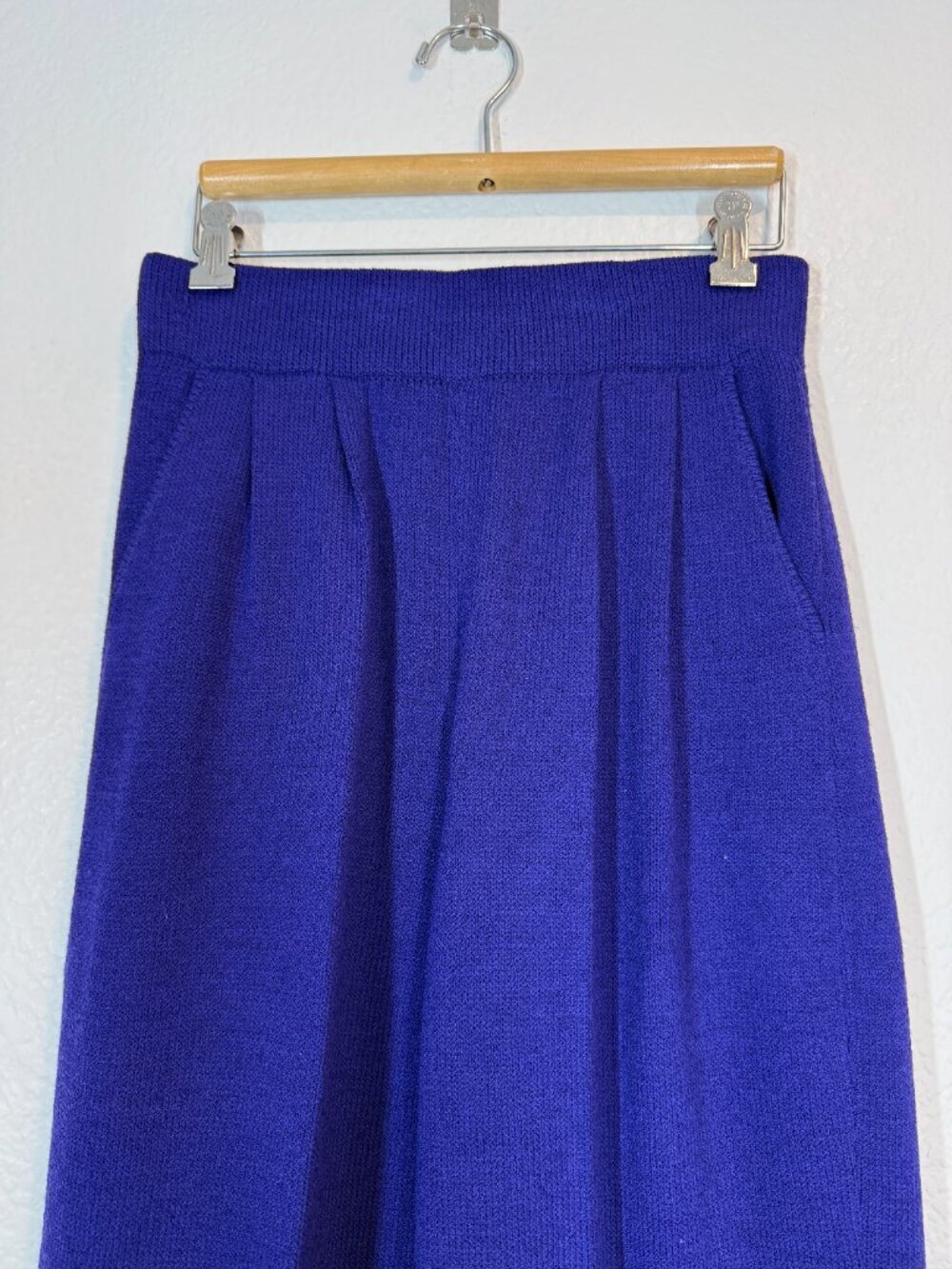 St John Santana Knit Trousers Pants Purple Quiet Luxury Vintage Retro 4 - Picture 4 of 10